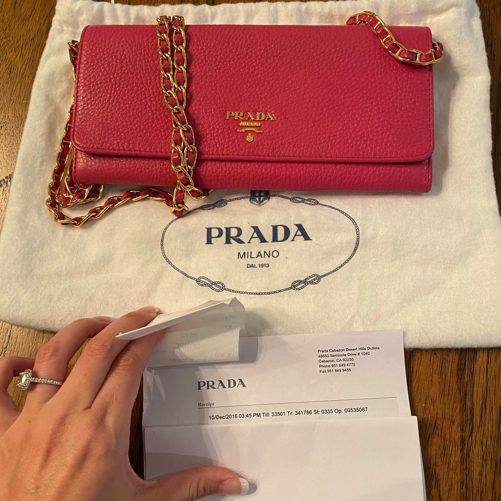 Prada Chain wallet handbag